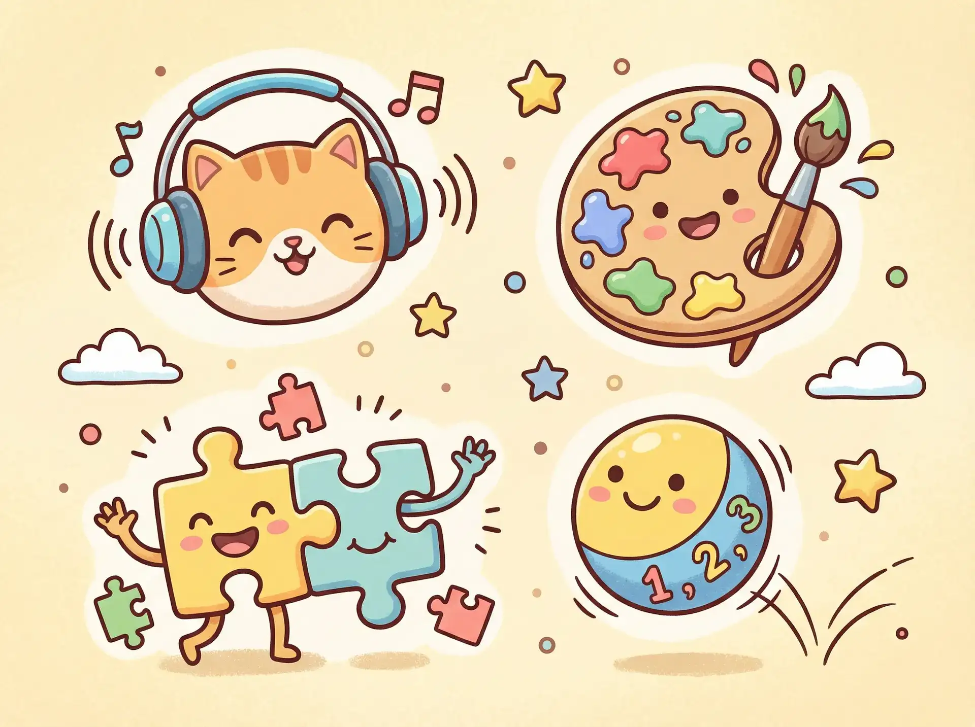 小朋友的手工作品 - 变成黑皮辣无删版 益智创作